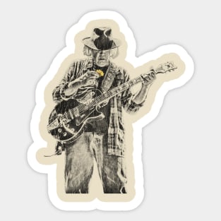 Neil Young Retro Vintage Sticker